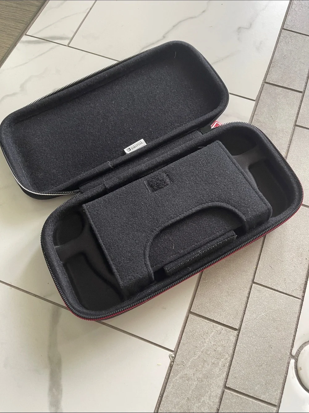 Nintendo Black Carry Case with Red Trim and Logo